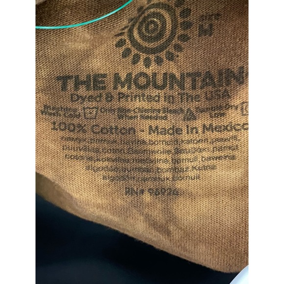 The Mountain Bald Eagle American Flag Brown Tie Dye Vintage T Shirt Adult Medium - Picture 5 of 8